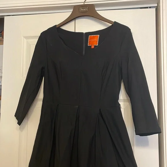 Modcloth Dresses Modcloth Black Sweetheart Neckline Dress With Pockets Size Large Poshmark